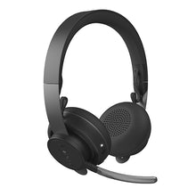 Load image into Gallery viewer, Angled view of Logitech zone plus wireless headset