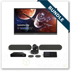 BenQ 86" RP8603 IFP and Logitech Rally Plus Large Room Bundle Solution with Lenovo Thinkcore