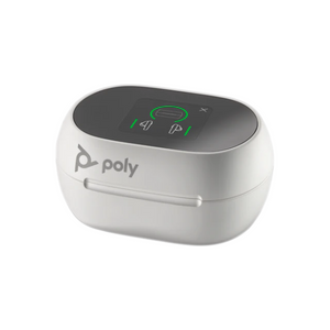 Poly Voyager Free 60+ Earbuds with Touchscreen Charging Case (White / USB-A)