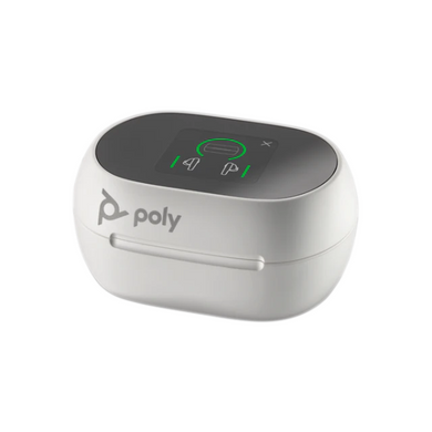 Poly Voyager Free 60+ Earbuds with Touchscreen Charging Case (White / USB-C)