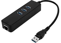 BluPeak USB-A 3.0 to Ethernet + 3 USB-A Dock