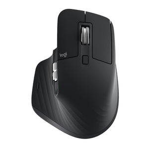 Top view of logitech wireless mouse