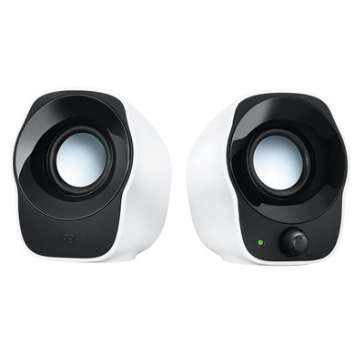 Logitech Z120 Compact Speakers pair white