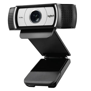 logitech webcam with mounting clip in flat position