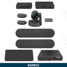 Load image into Gallery viewer, Logitech Teams Large Room Video Conferencing Bundle components